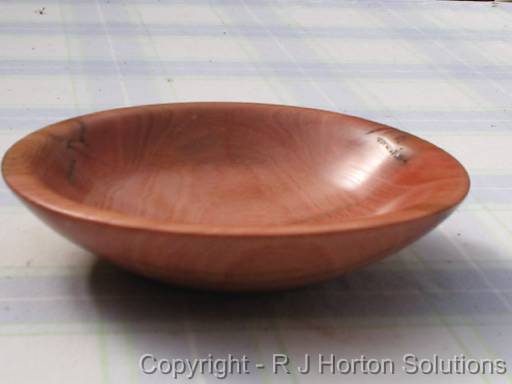 Red Mahogany_2 Size 21cm (8,25in) Shallow Bowl - $A60